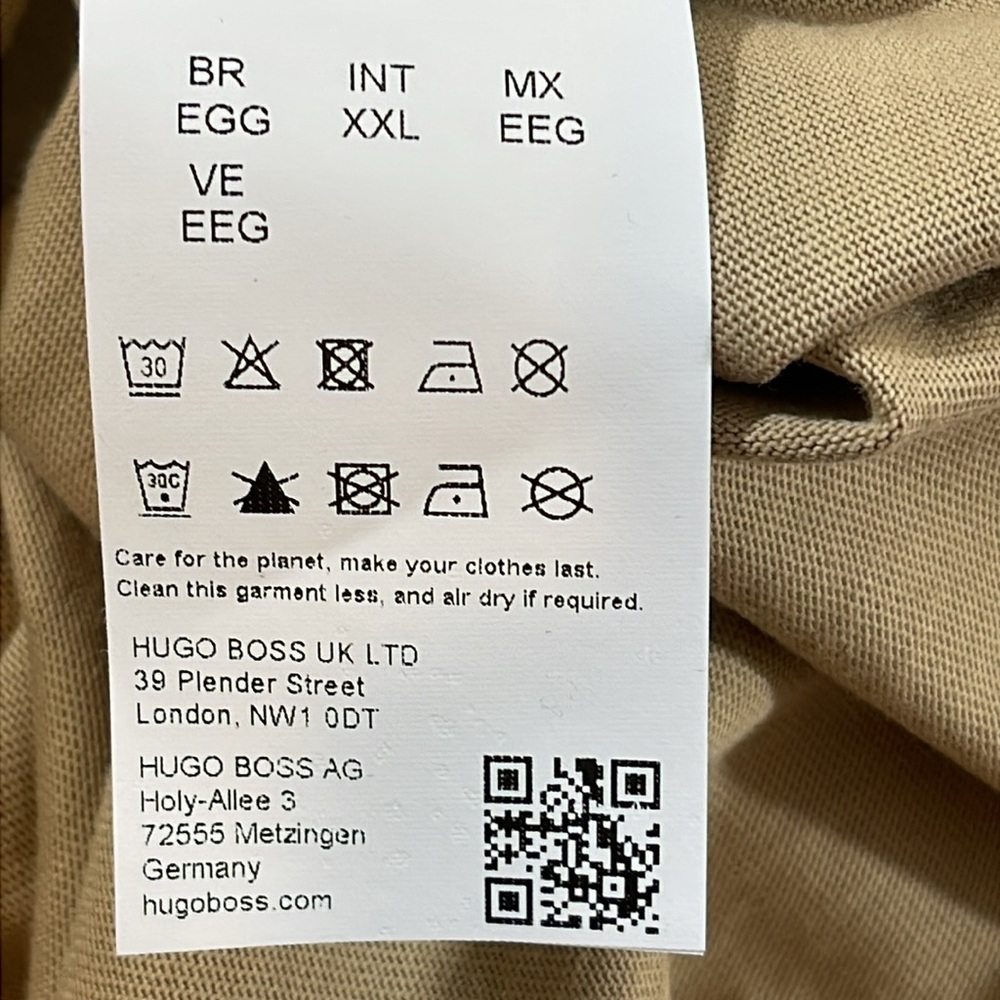 HUGO Big Logo Checkered Short Sleeve Crewneck Check Logo T-Shirt Size XXL NEW - Picture 10 of 11